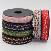 10 meters 12mm Floral Jacquard Braid #JAC4695 - ACCESSOIRES LEDUC BV
